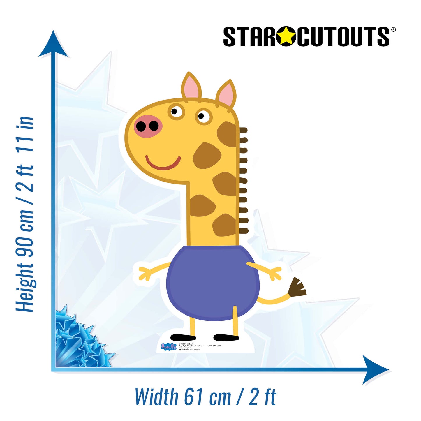 Gerald Giraffe Peppa Pig Cardboard Cutout - mycardboardcutout