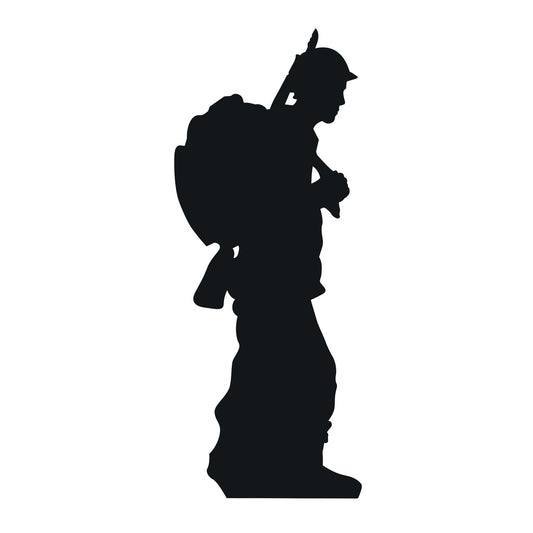 Soldier Double Pack Black Silhouette Cutout