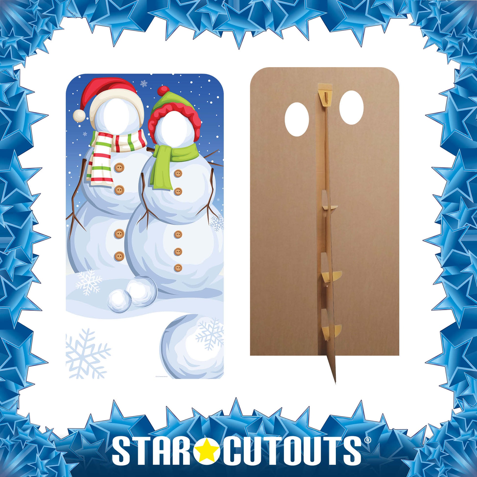 Snowmen Stand-In Cardboard Cutout - mycardboardcutout