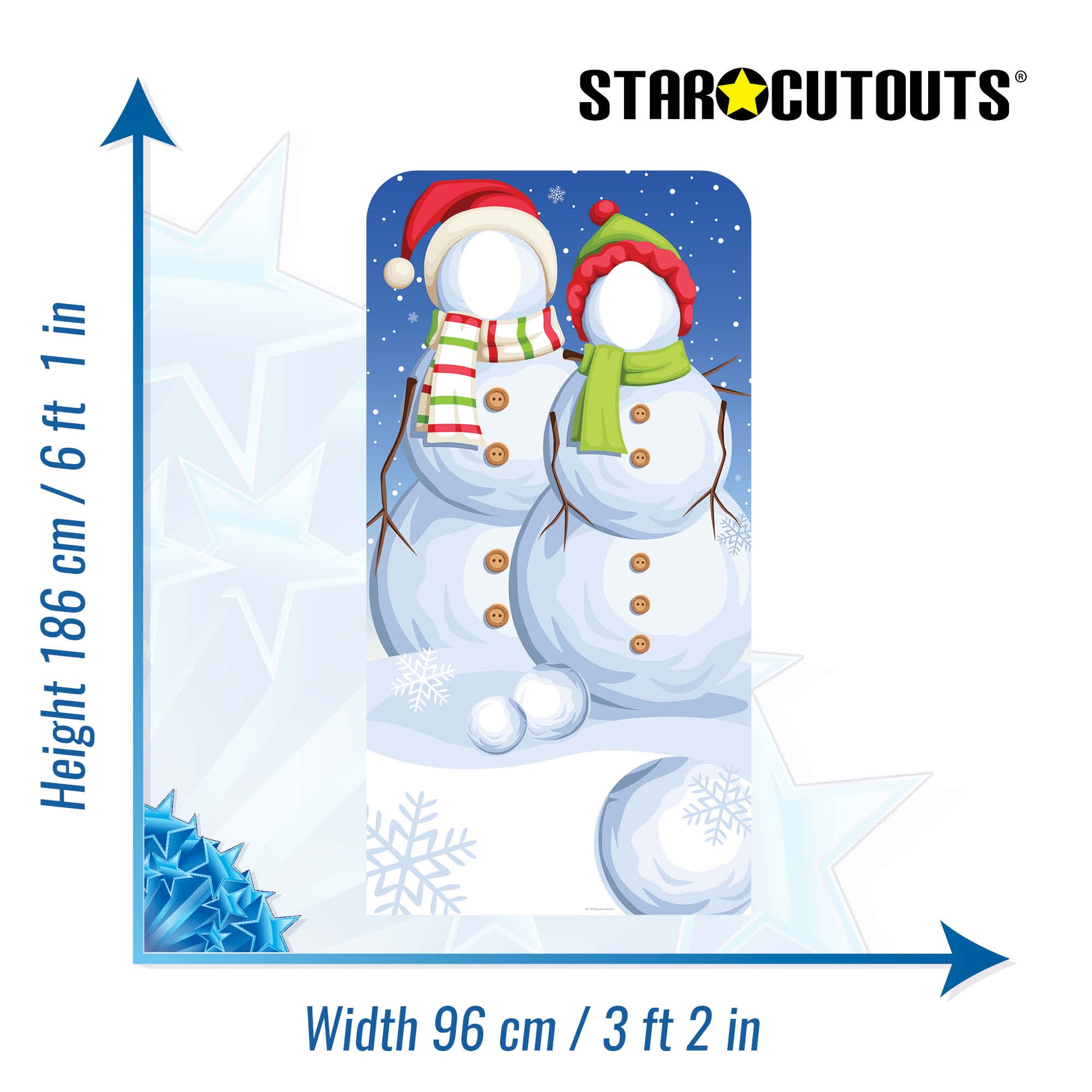 Snowmen Stand-In Cardboard Cutout - mycardboardcutout