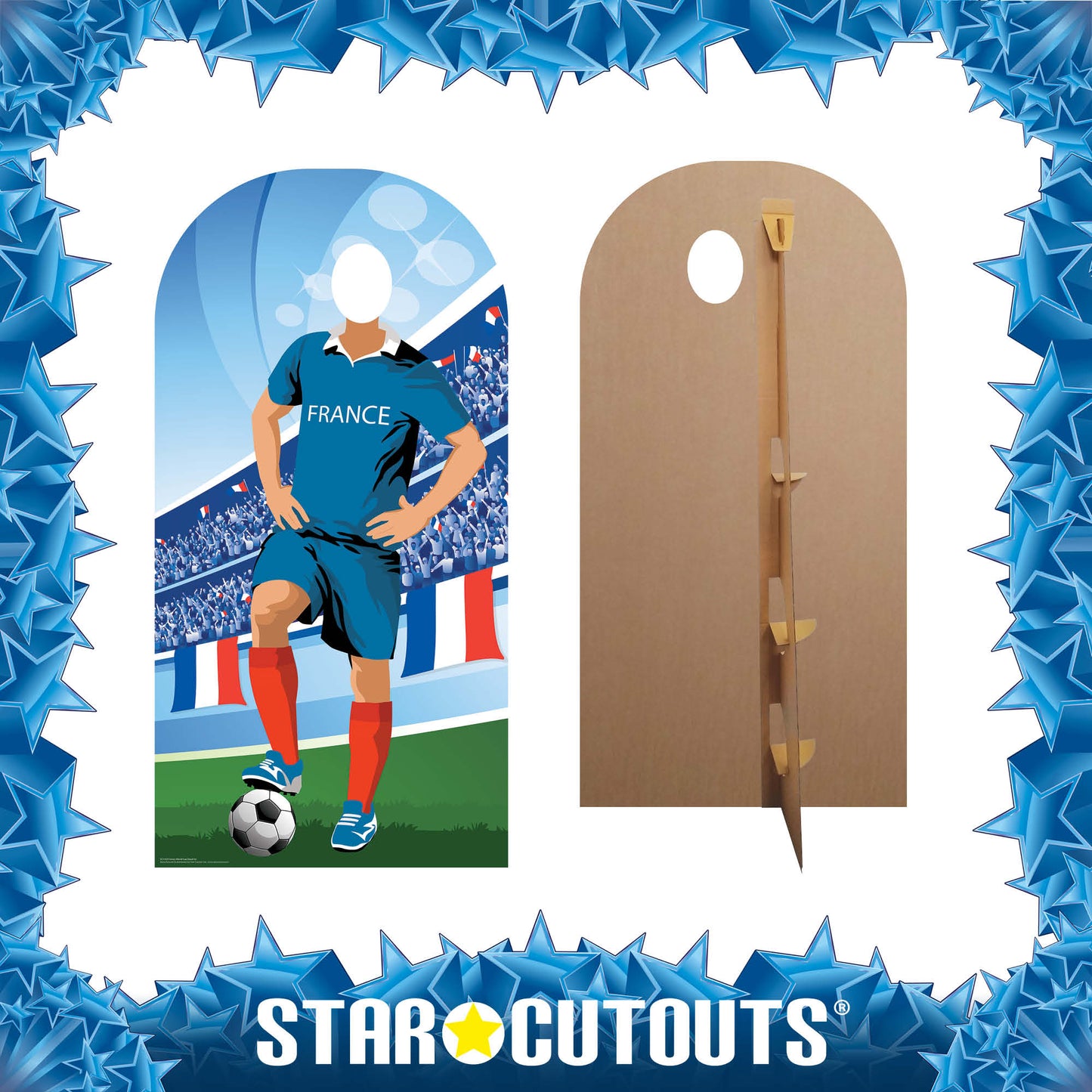 France World Tournament Football Stand-IN Cardboard Cutout - mycardboardcutout