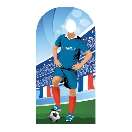 France World Tournament Football Stand-IN Cardboard Cutout - mycardboardcutout