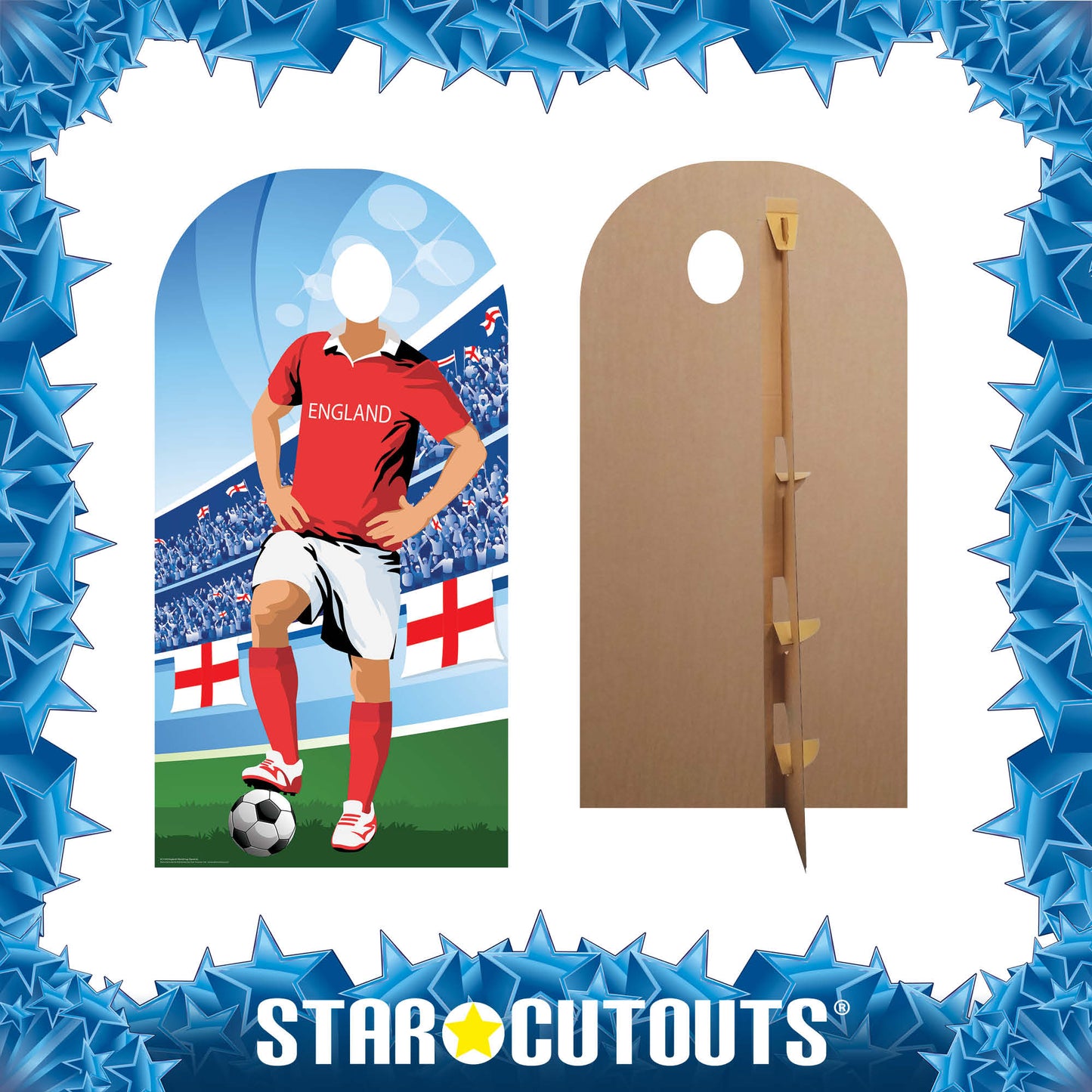 England World Tournament Football Stand-IN NEW Cardboard Cutout