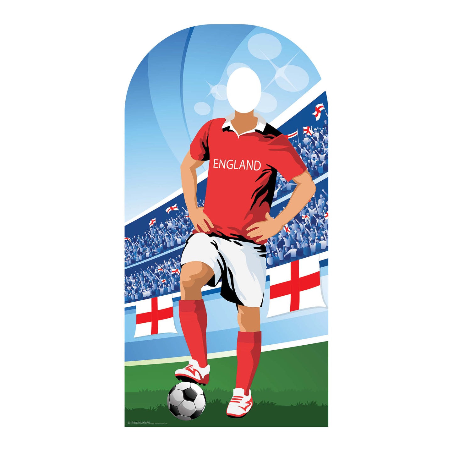 England World Tournament Football Stand-IN NEW Cardboard Cutout - mycardboardcutout