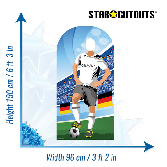 Germany World Tournament Football Stand-IN Cardboard Cutout - mycardboardcutout