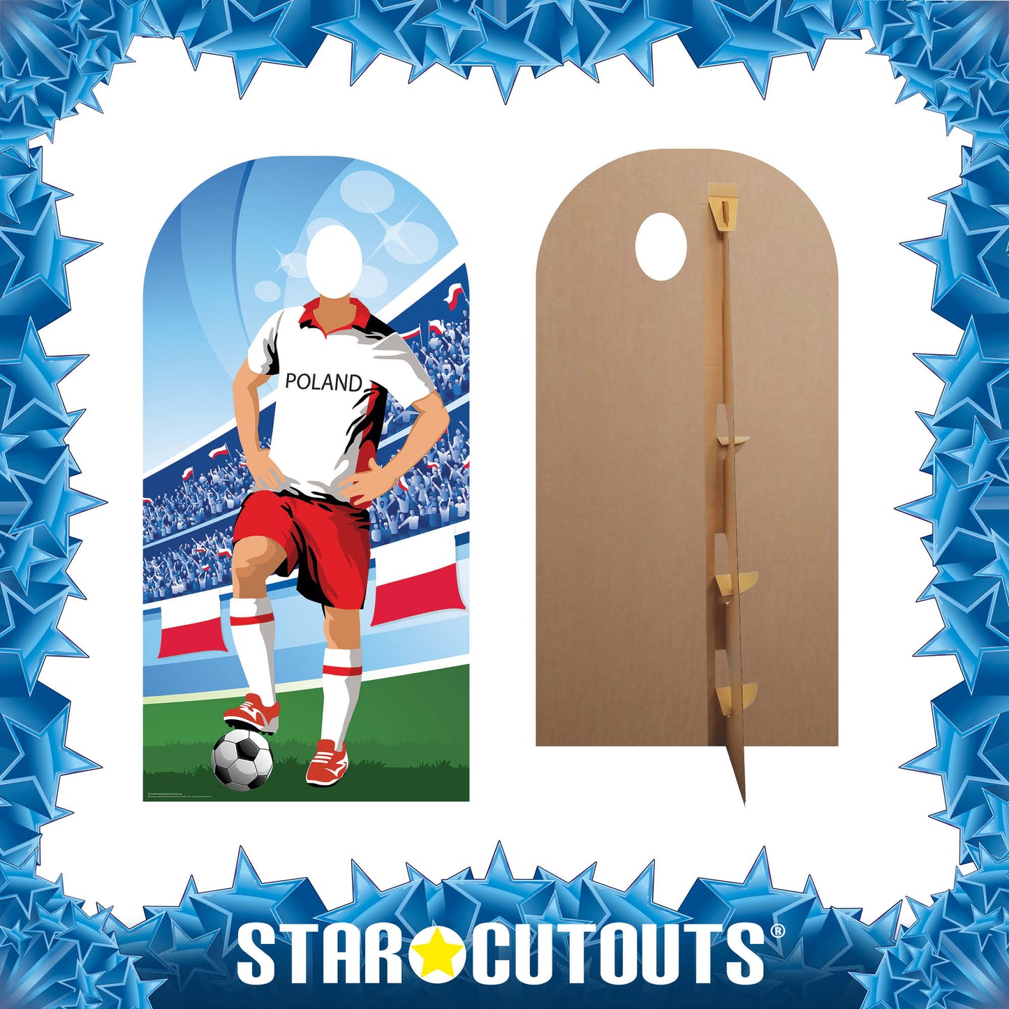 Poland World Tournament Football Stand-IN Cardboard Cutout - mycardboardcutout