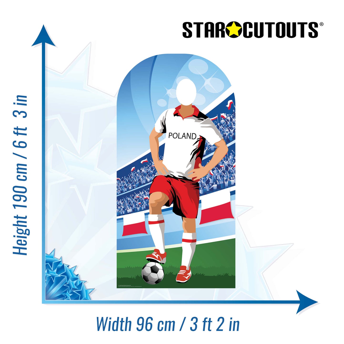 Poland World Tournament Football Stand-IN Cardboard Cutout - mycardboardcutout
