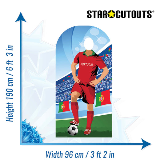 Portugal World Tournament Football Stand-IN Cardboard Cutout - mycardboardcutout