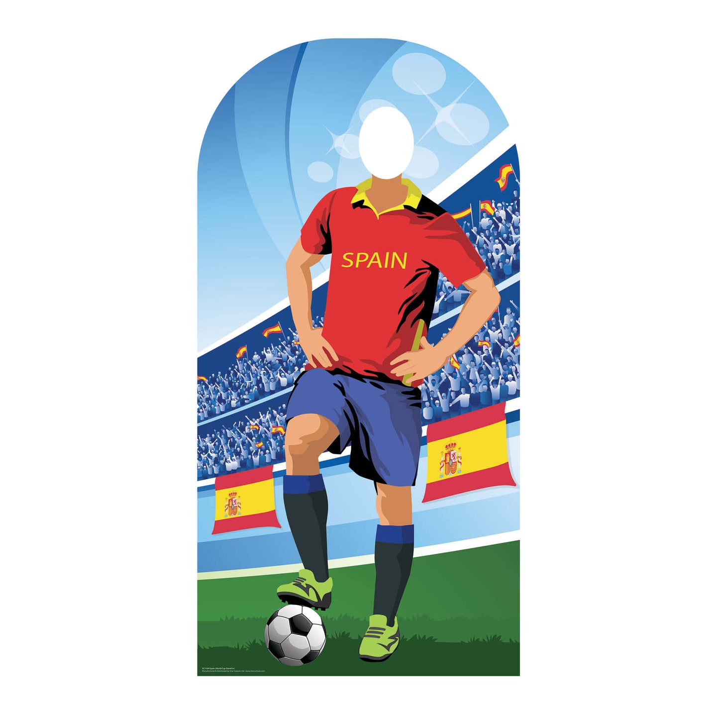 Spain World Tournament Football Stand-IN Cardboard Cutout