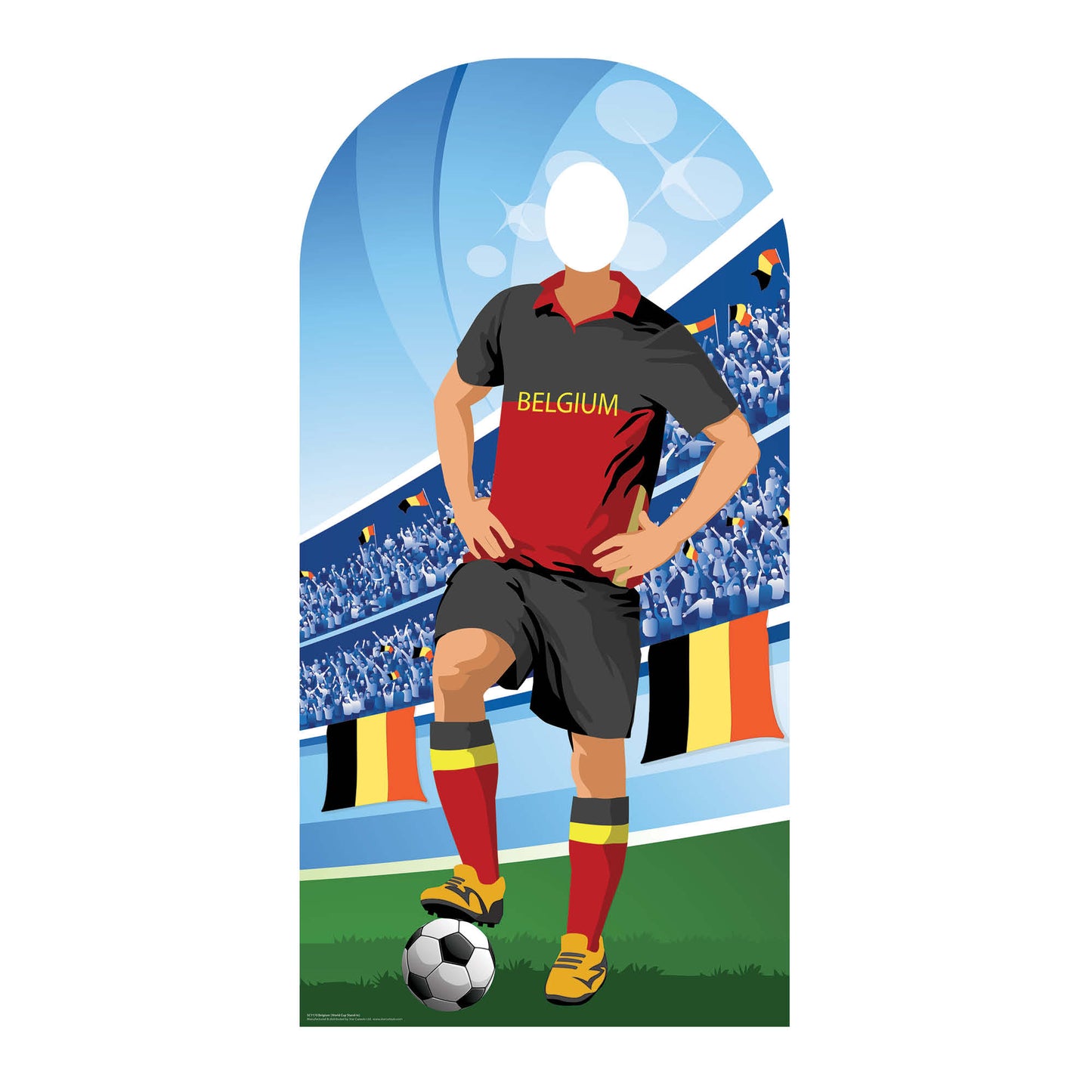 Belgium World Tournament Football Stand-IN Cardboard Cutout - mycardboardcutout