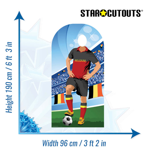 Belgium World Tournament Football Stand-IN Cardboard Cutout - mycardboardcutout