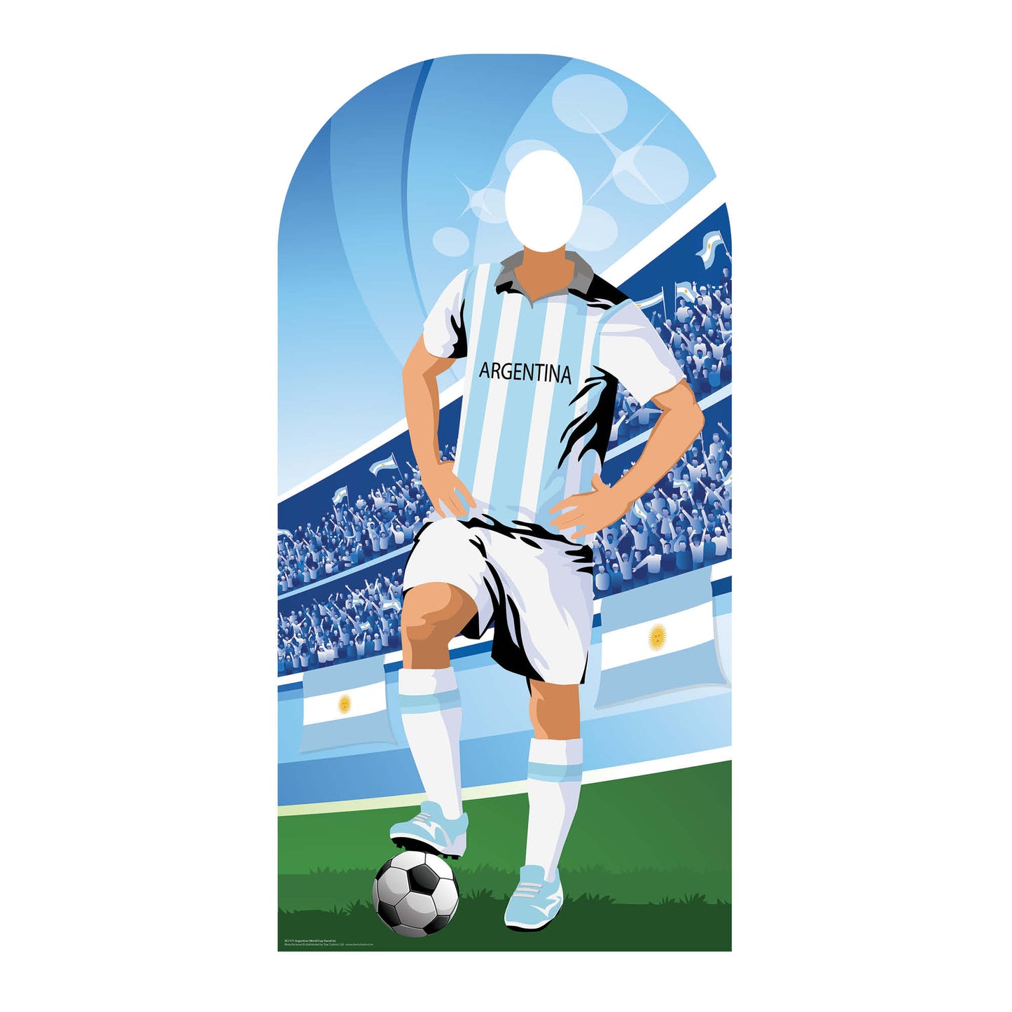 World Tournament Football Argentina Stand-IN Cardboard Cutout - mycardboardcutout