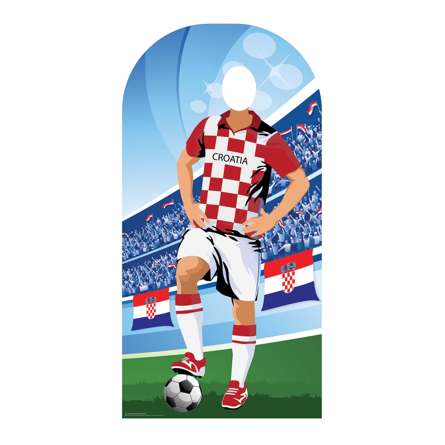 Croatia World Tournament Football Stand-IN Cardboard Cutout - mycardboardcutout
