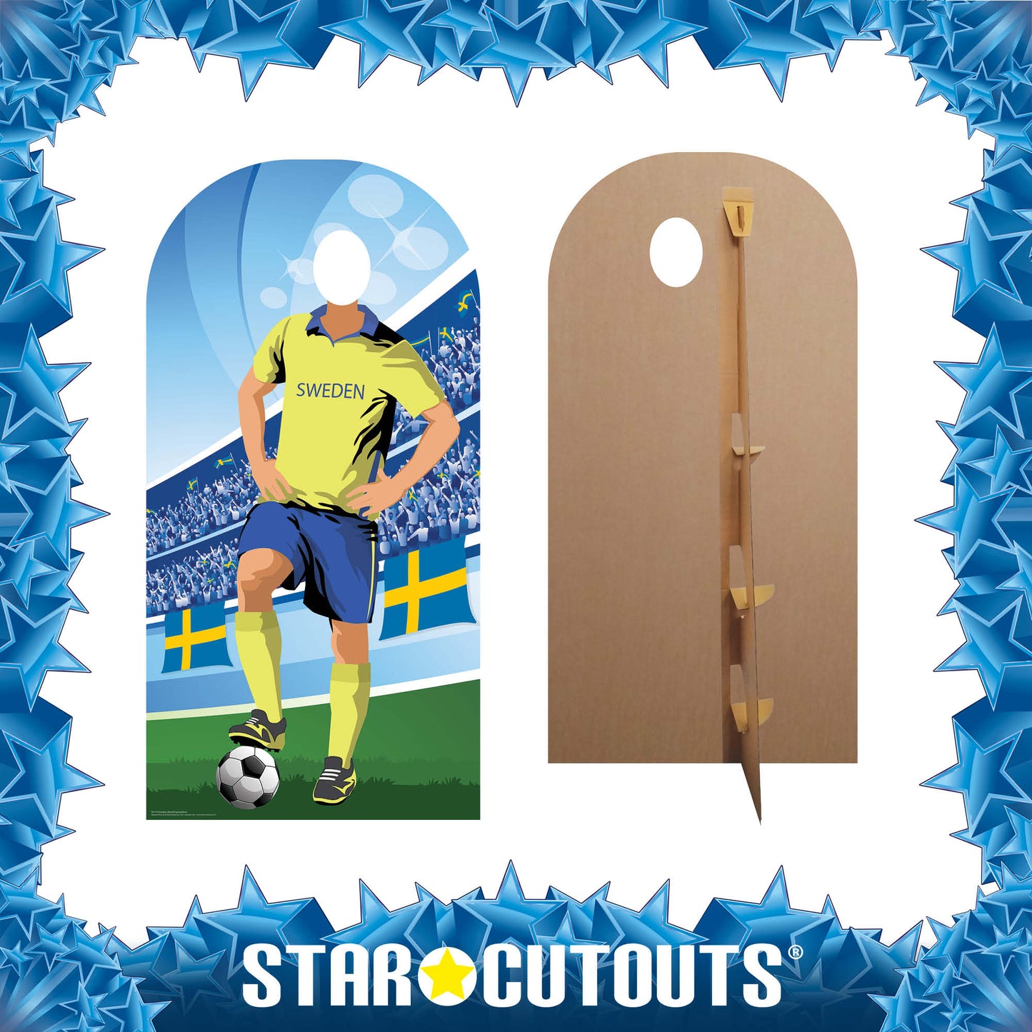 Sweden World Tournament Football Stand-IN Cardboard Cutout - mycardboardcutout