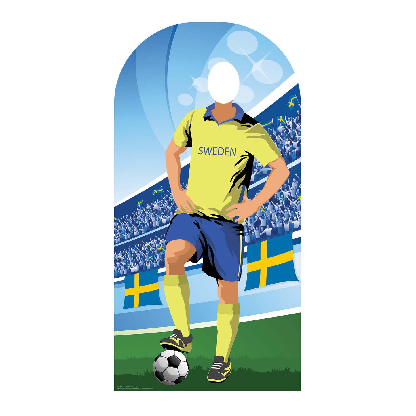 Sweden World Tournament Football Stand-IN Cardboard Cutout - mycardboardcutout