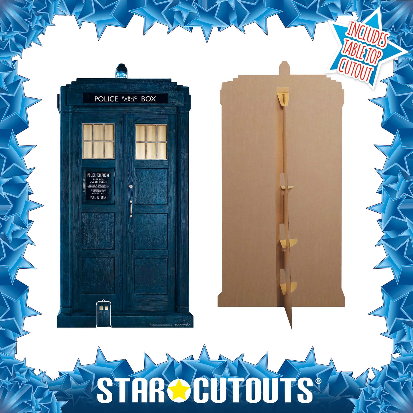 SC1188 Doctor Who The Tardis 2/3 LIFE SIZE Cardboard Cutout - mycardboardcutout