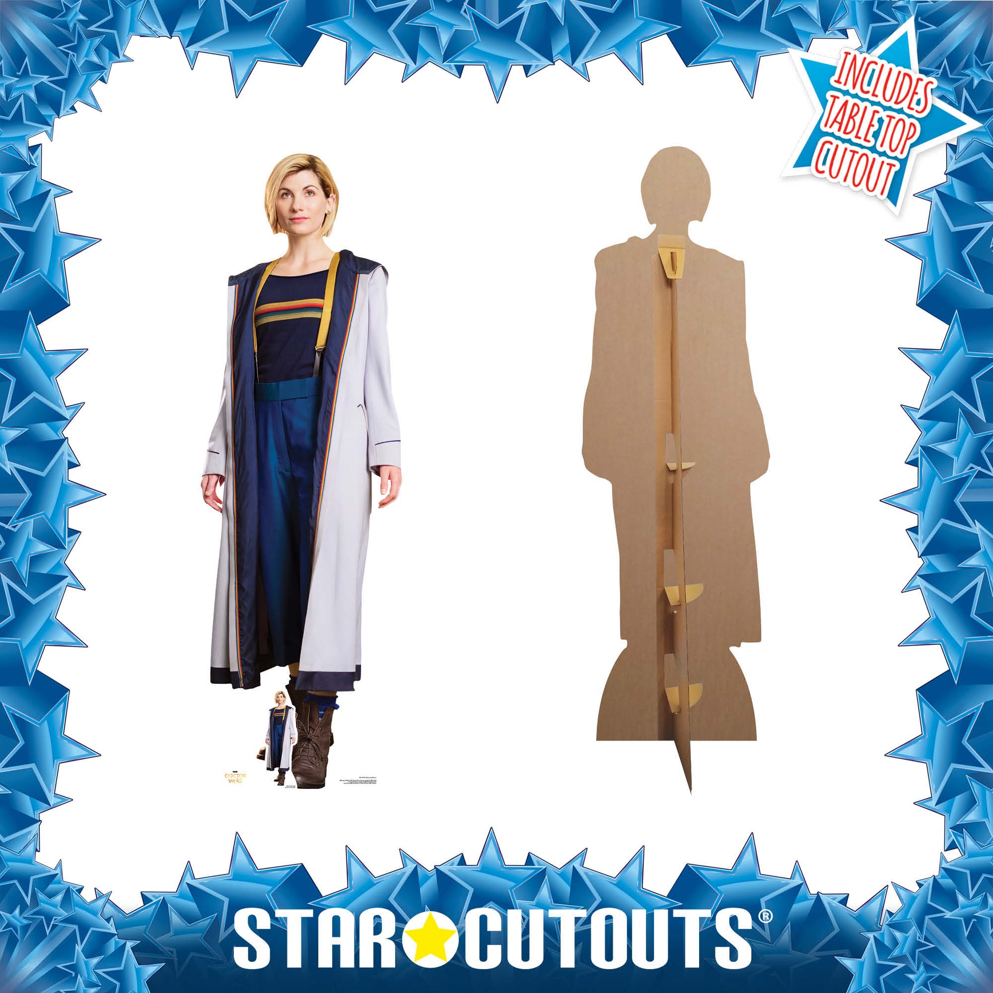 Jodie Whittaker 13th Doctor Lifesize Cardboard Cutout Doctor Who Cardboard Cutout - mycardboardcutout