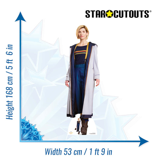 Jodie Whittaker 13th Doctor Lifesize Cardboard Cutout Doctor Who Cardboard Cutout - mycardboardcutout