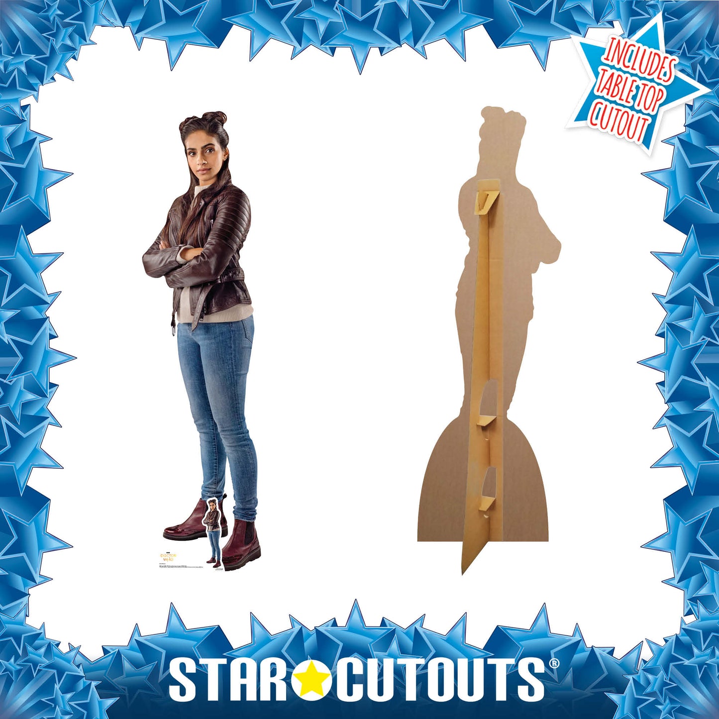 SC1198 Mandip Gill Yasmin Lifesize Cardboard Cutout Doctor Who Cardboard Cutout - mycardboardcutout