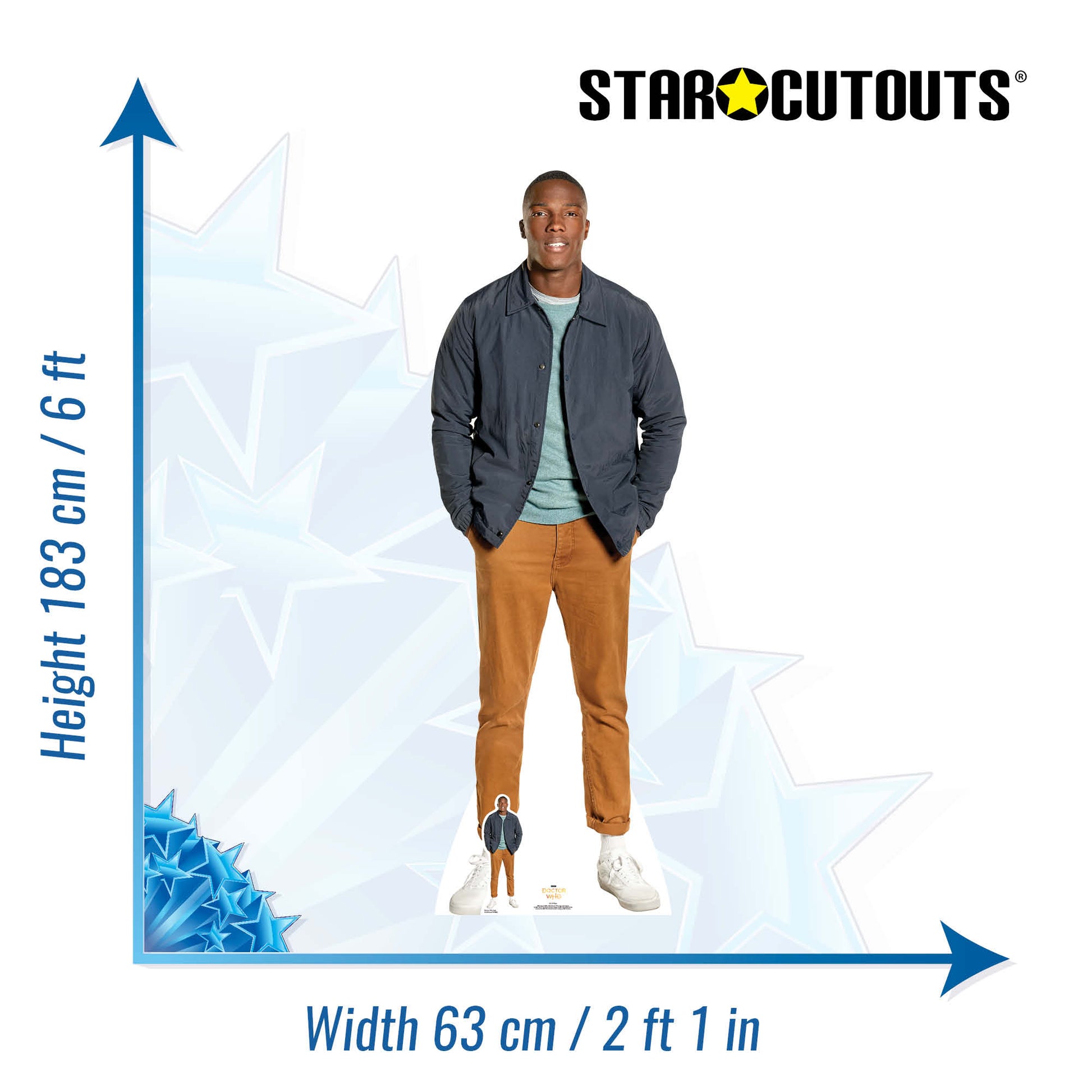 Tosin Cole Ryan Lifesize Cardboard Cutout Doctor Who Cardboard Cutout - mycardboardcutout