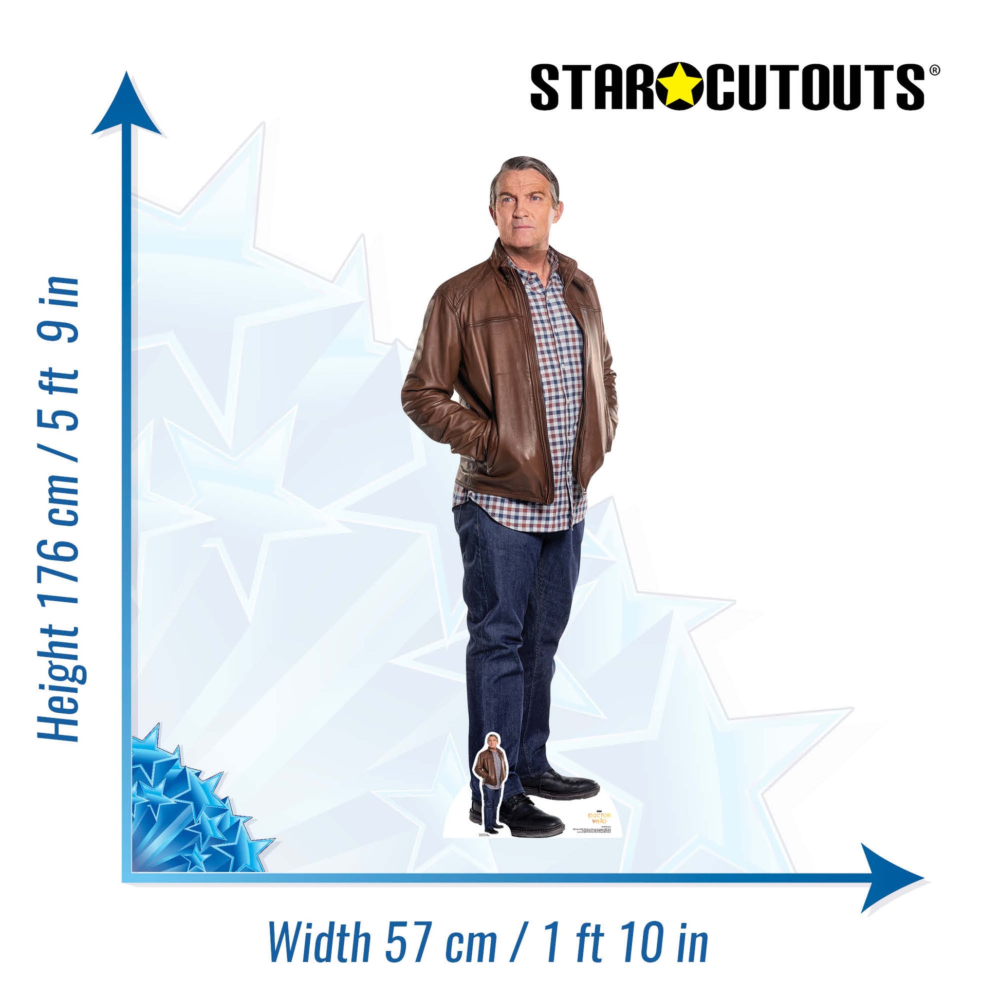 SC1200 Bradley Walsh Graham Lifesize Doctor Who Cardboard Cutout - mycardboardcutout