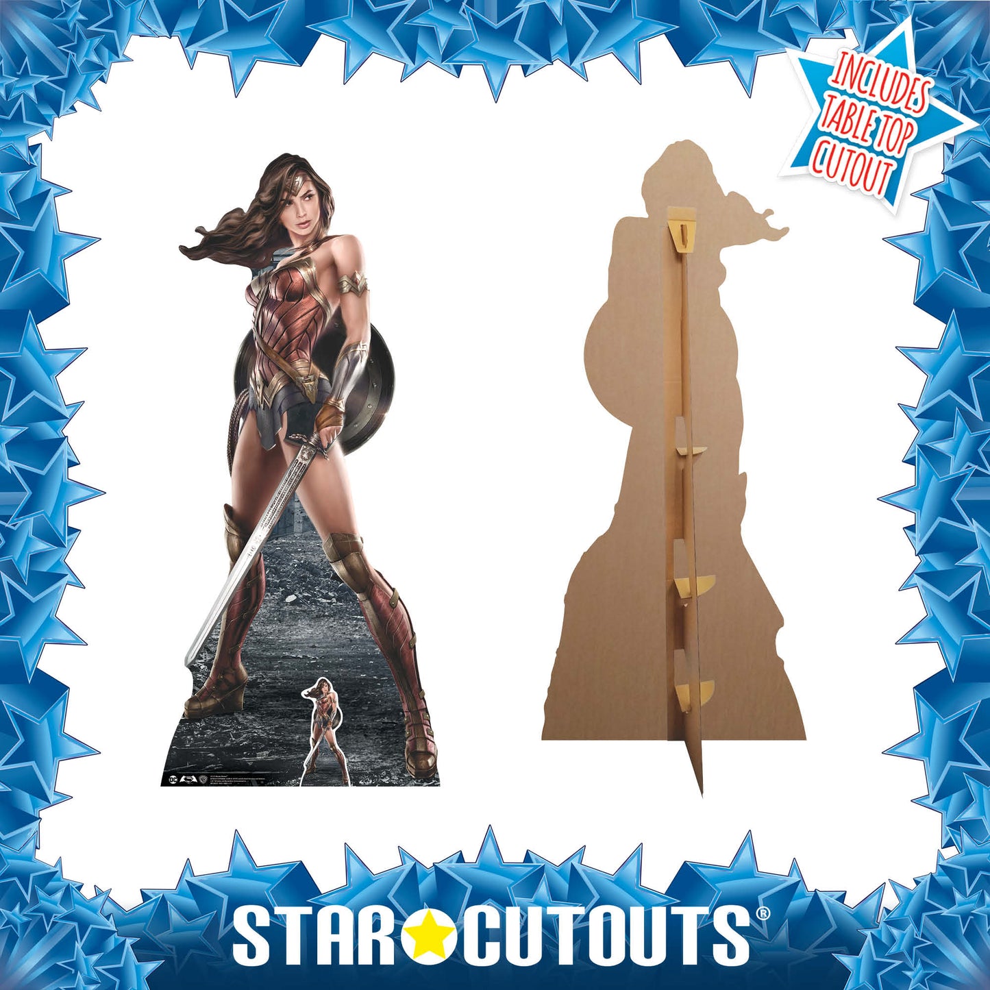 Wonder Woman Movie Graphic Artwork Cardboard Cutout - mycardboardcutout