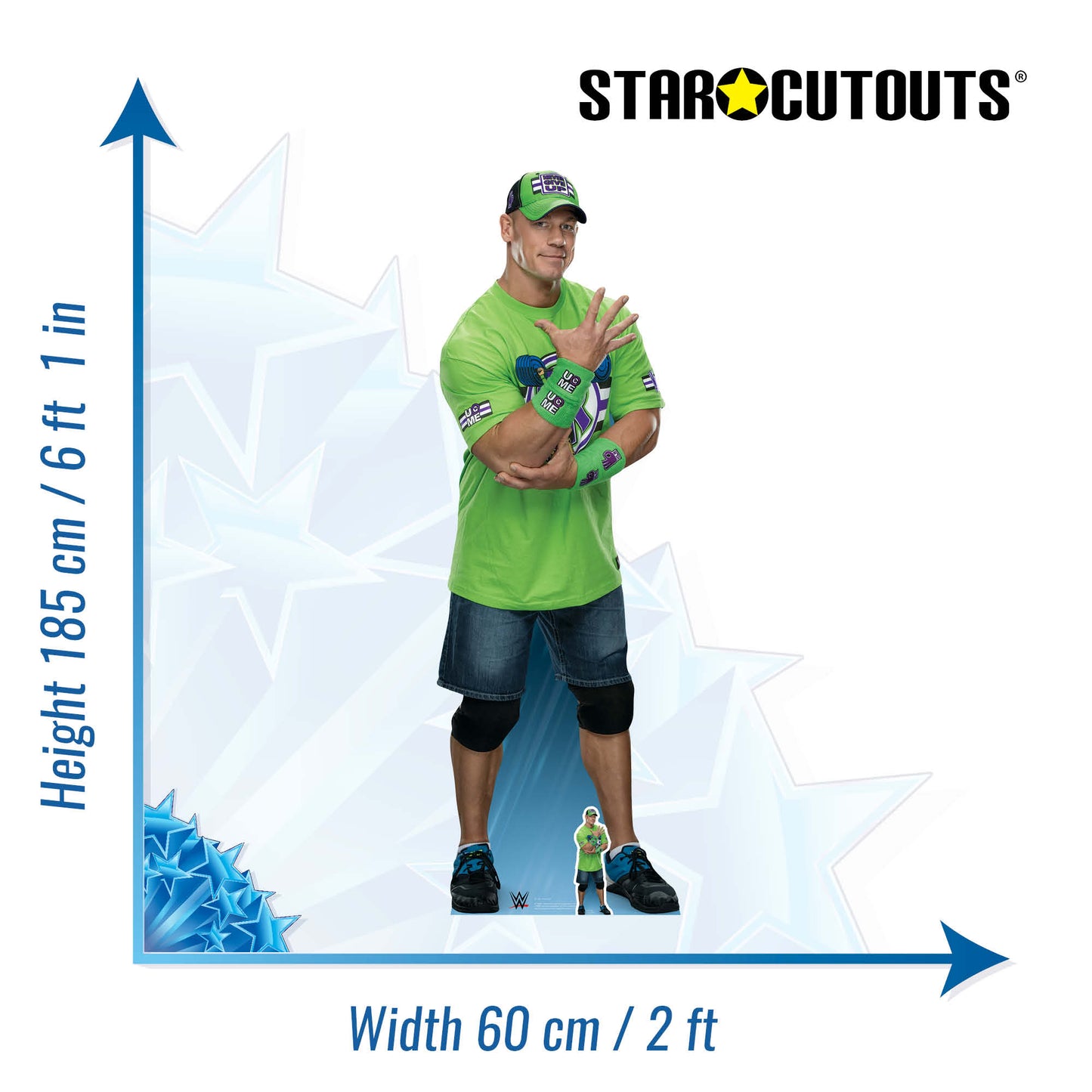 John Cena WWE Cardboard Cutout Lifesize - mycardboardcutout