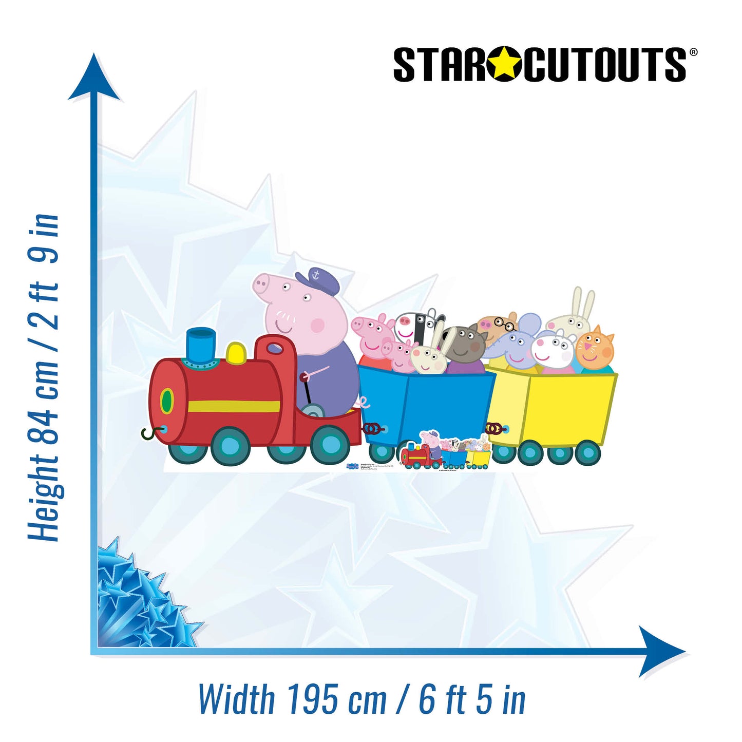 Grandpa Pigs Train Peppa Pig Cardboard Cutout - mycardboardcutout