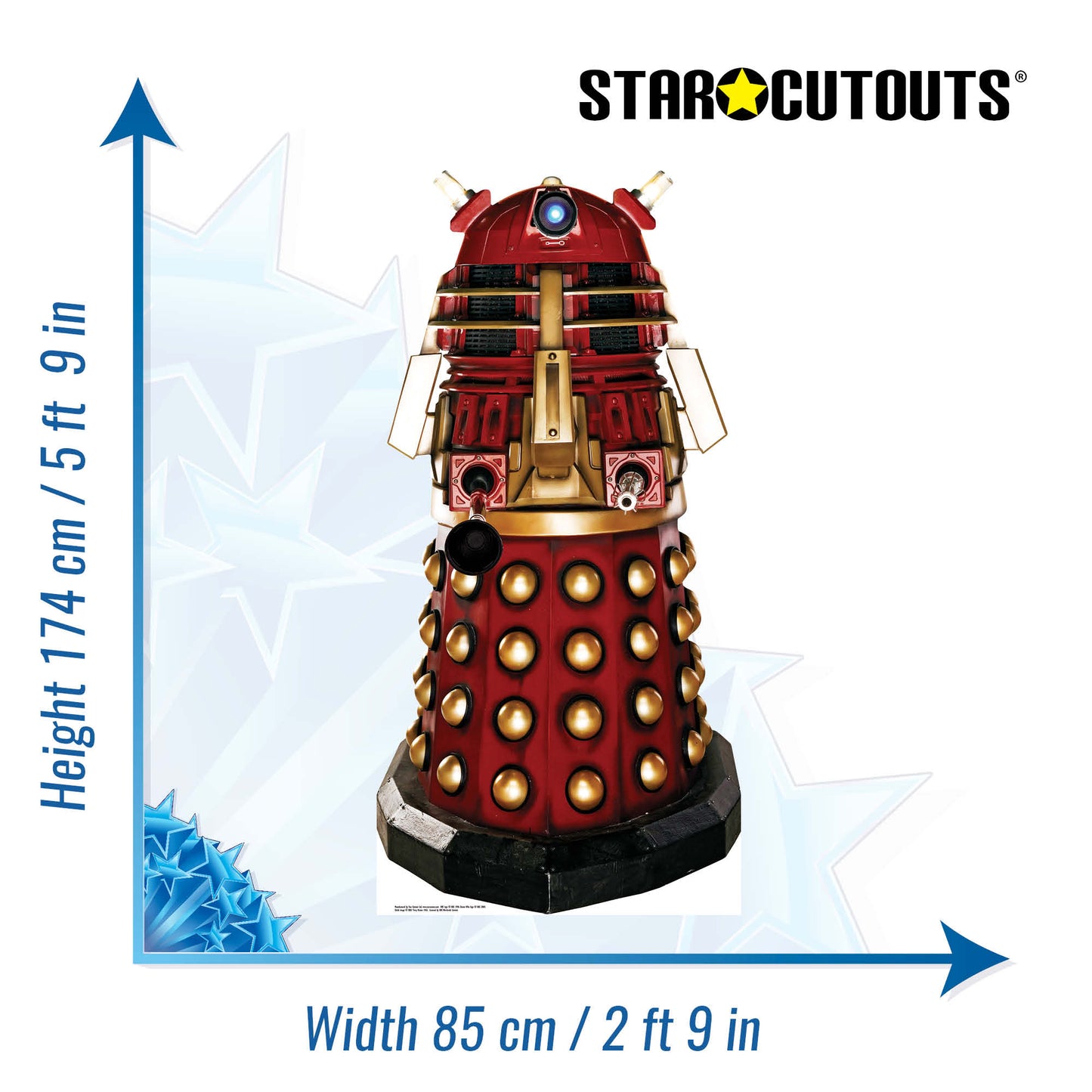 Supreme Dalek Red Dalek Cardboard Cutout MyCardboardCutout