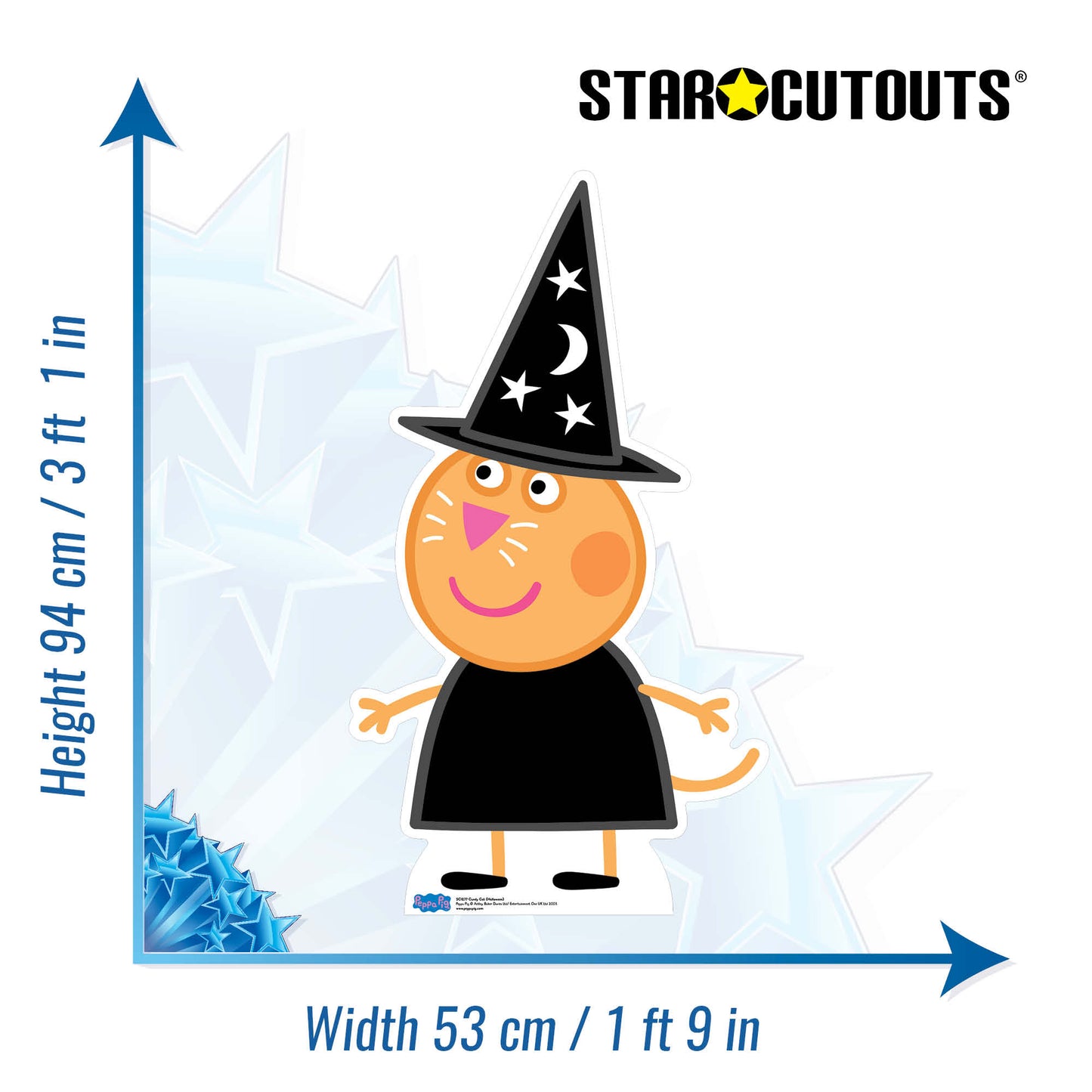 Candy Cat Peppa Pig Halloween Cardboard Cutout - mycardboardcutout
