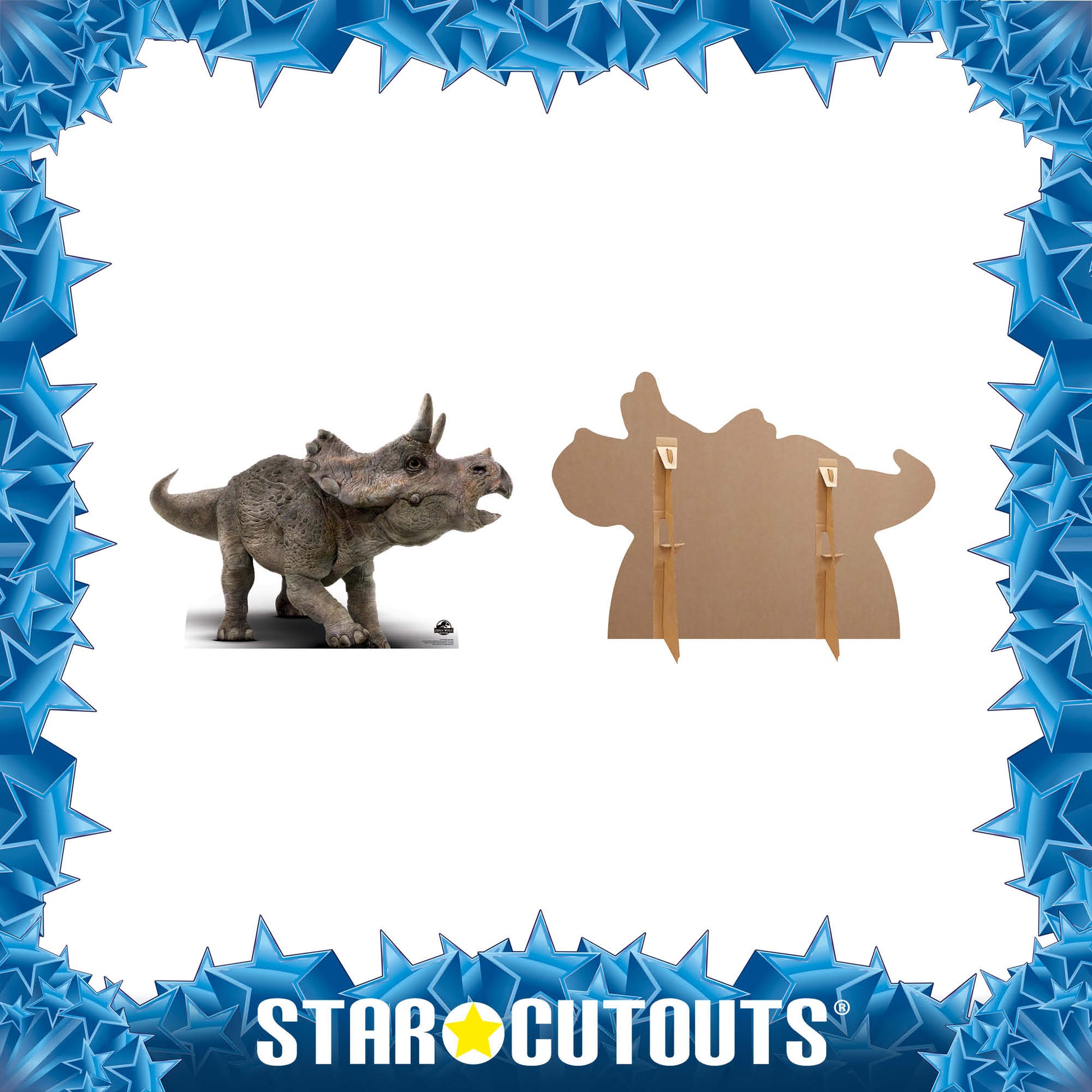 Official Jurassic World Baby Triceratops Dinosaur Cardboard Cutout - mycardboardcutout