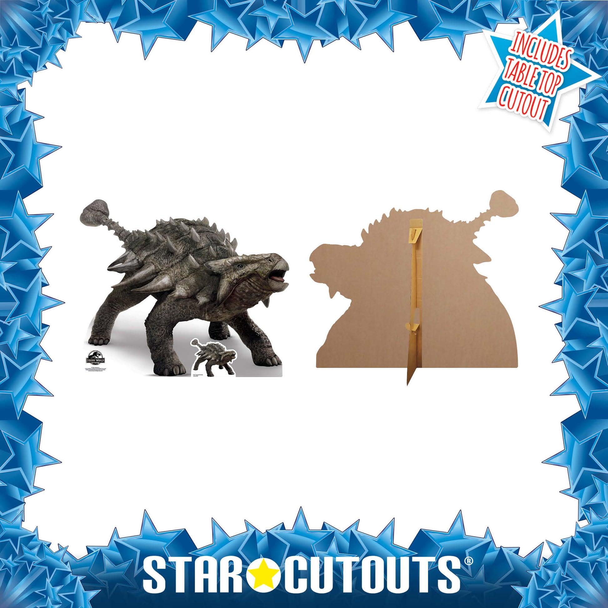 Official Jurassic World Ankylosaurus Dinosaur Cardboard Cutout - mycardboardcutout