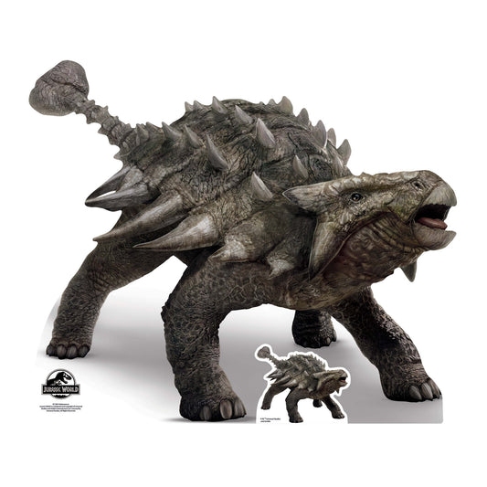Official Jurassic World Ankylosaurus Dinosaur Cardboard Cutout