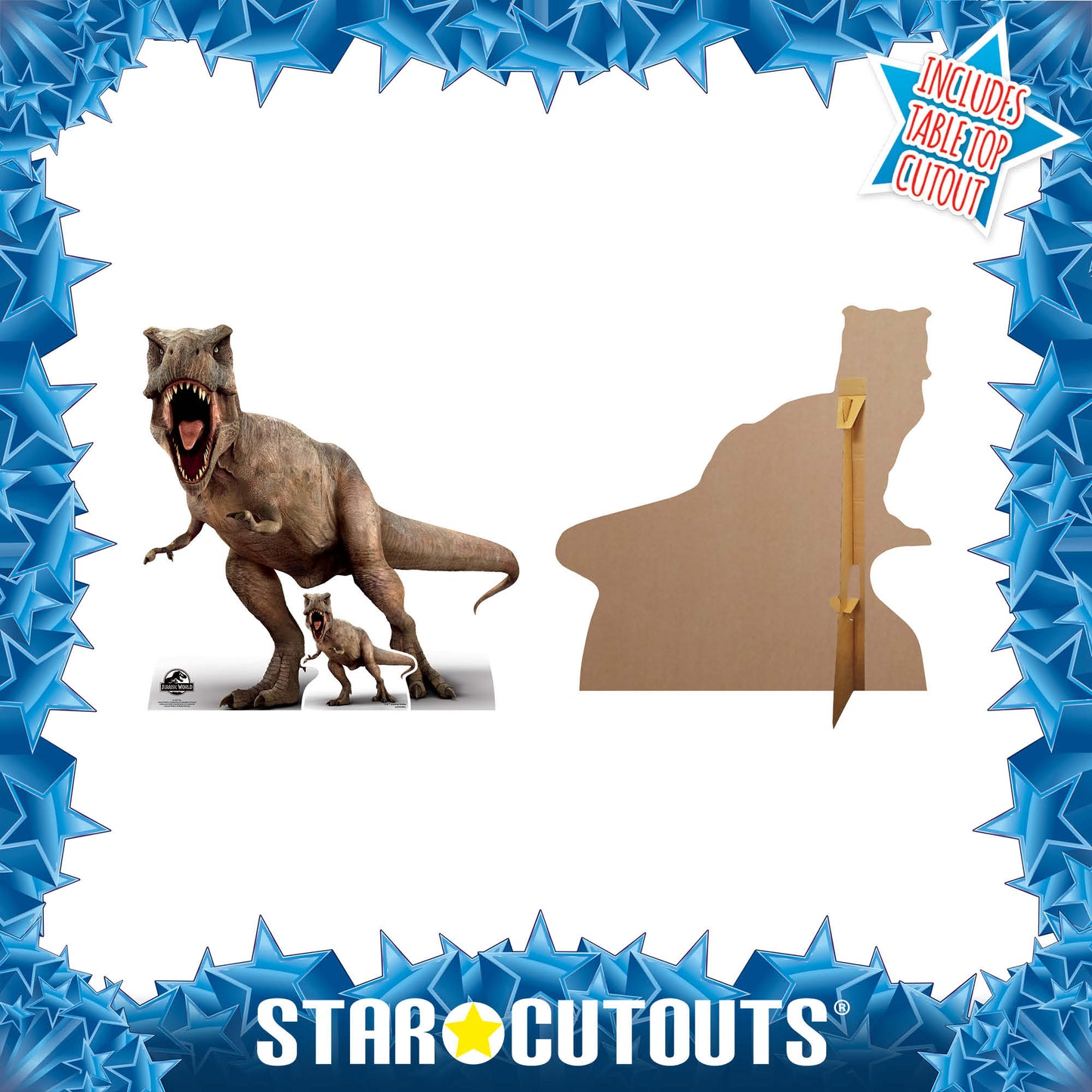 Official Jurassic World TRex Tyrannosaurus Rex Dinosaur Cardboard Cutout - mycardboardcutout