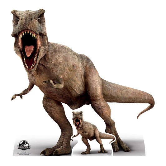 Official Jurassic World TRex Tyrannosaurus Rex Dinosaur Cardboard Cutout - mycardboardcutout