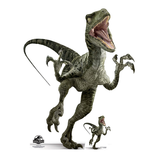 Official Jurassic World Charlie Raptor Dinosaur Cardboard Cutout - mycardboardcutout