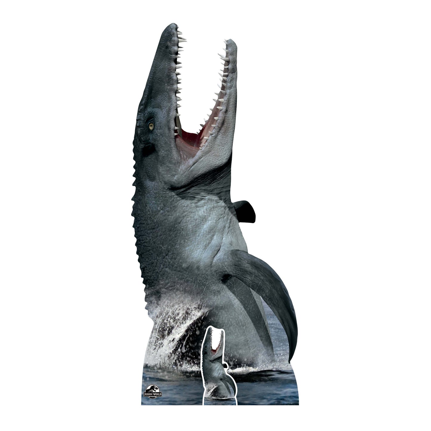 Official Jurassic World Mosasaurus Dinosaur Cardboard Cutout - mycardboardcutout