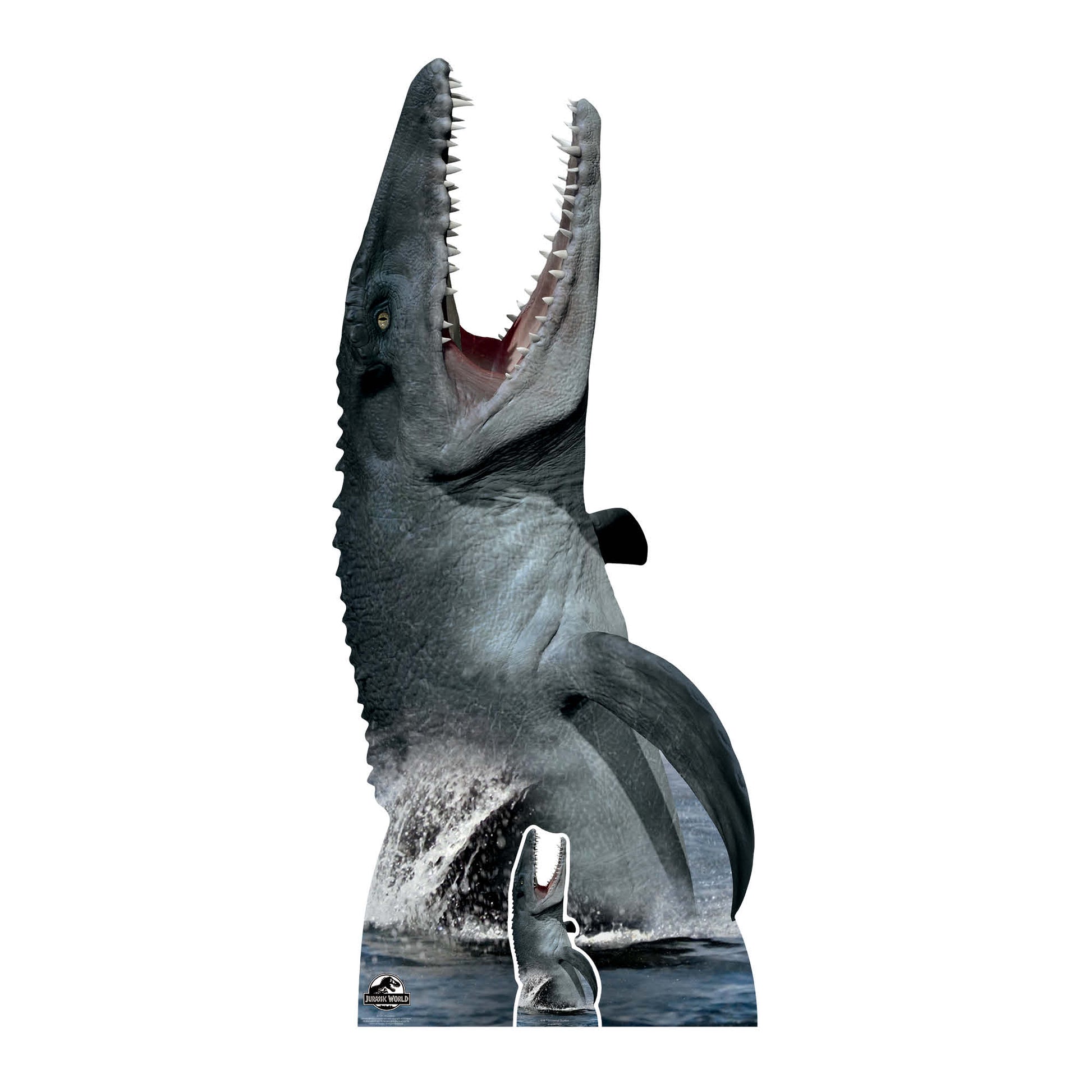 Official Jurassic World Mosasaurus Dinosaur Cardboard Cutout - mycardboardcutout