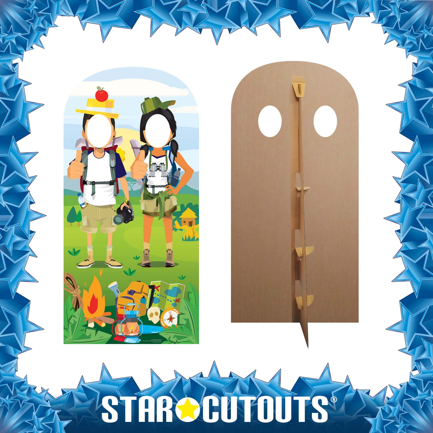 Hiking Double Camp Site Stand-In Cardboard Cutout - mycardboardcutout