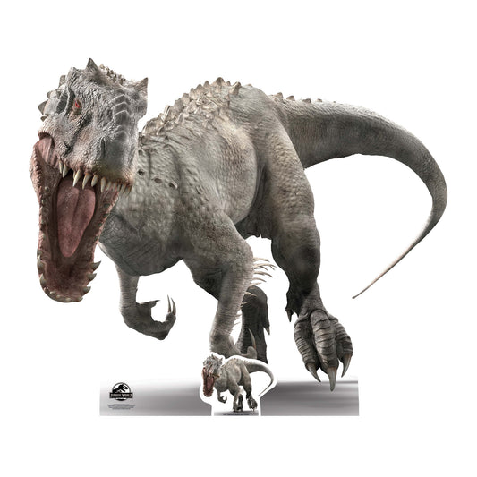 Indominus Face on roar Jurassic World Dinosaur Cardboard Cutout - mycardboardcutout