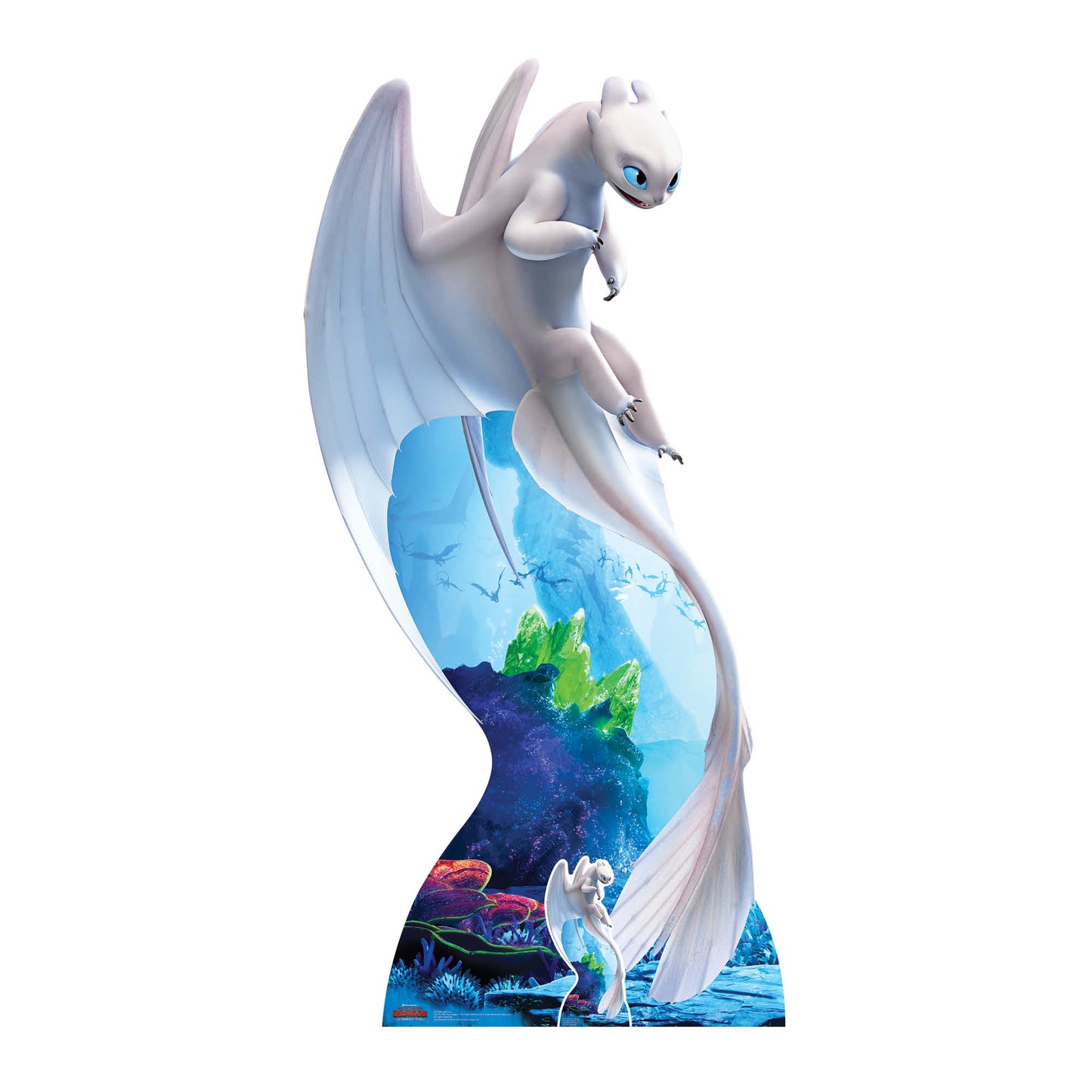 Light Fury White Dragon Cardboard Cutout - mycardboardcutout
