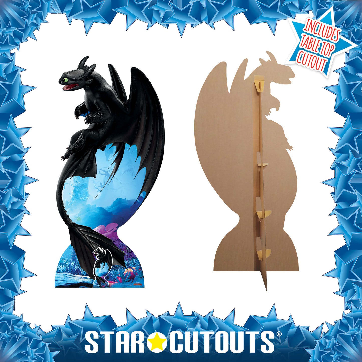 Toothless Night Fury Soars Cardboard Cutout - mycardboardcutout