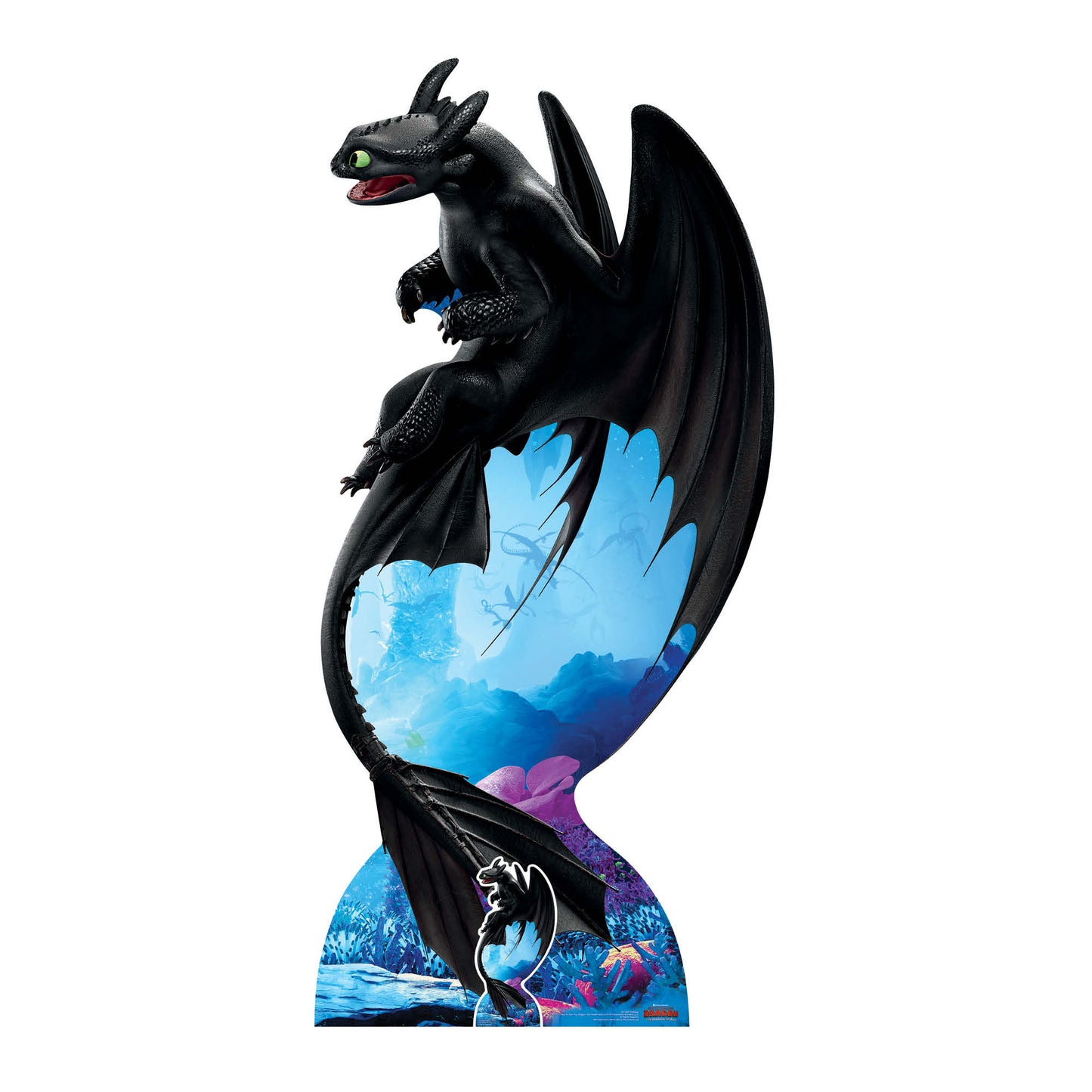 Toothless Night Fury Soars Cardboard Cutout - mycardboardcutout