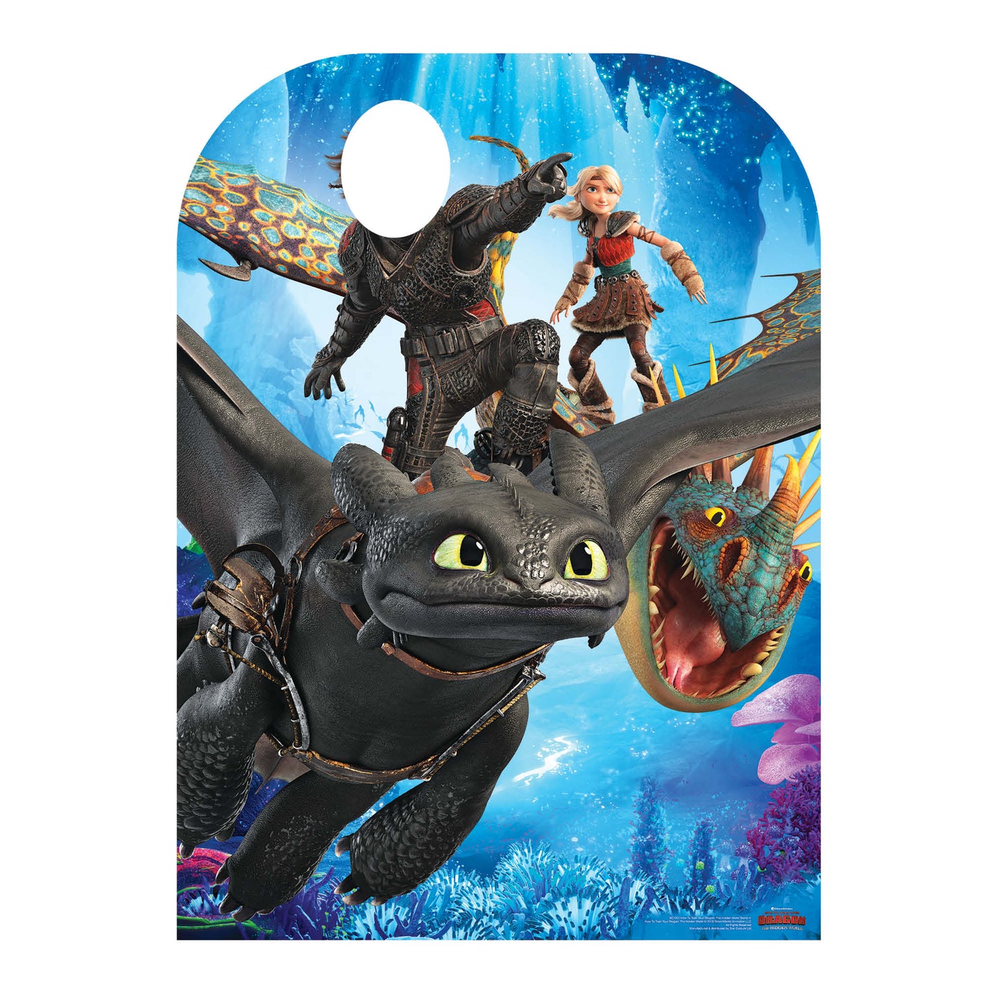 How to Train Your Dragon 3 Stand-In Toothless Hiccup Stormfly Astrid Cardboard Cutout - mycardboardcutout
