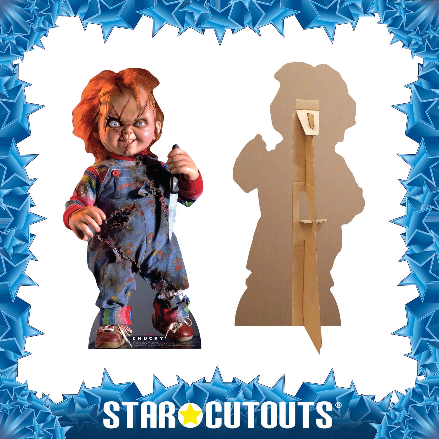 Scarred Chucky Doll Cardboard Cutout Lifesize - mycardboardcutout