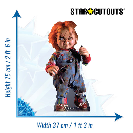 Scarred Chucky Doll Cardboard Cutout Lifesize - mycardboardcutout
