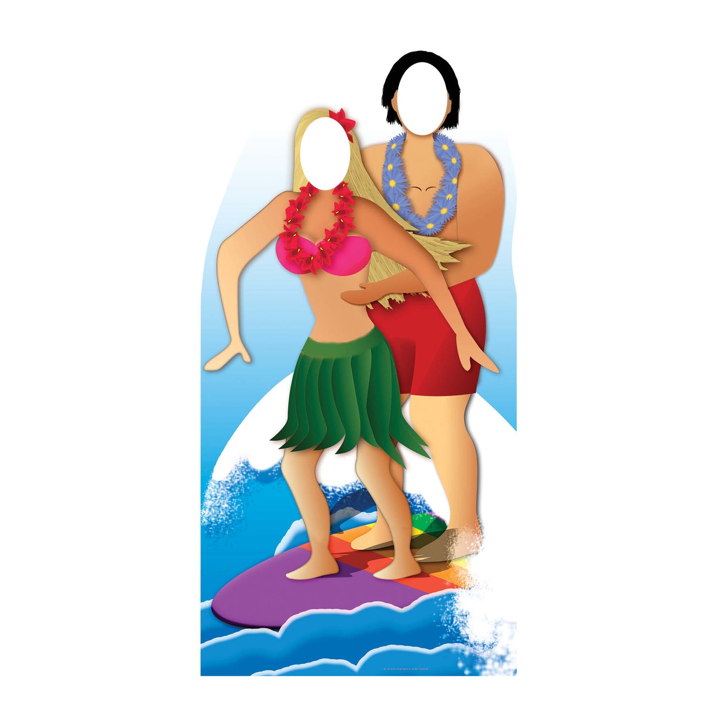 Surfer Couple Stand-In Cardboard Cutout - mycardboardcutout