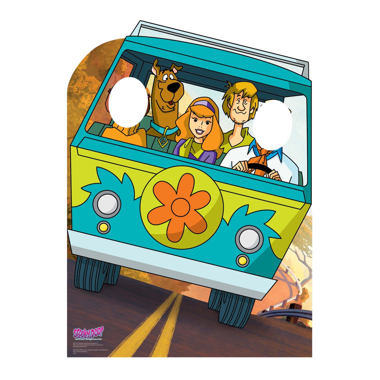 Scooby Doo Adventures Mystery Machine Van StandIn Cardboard Cutout Lifesize - mycardboardcutout
