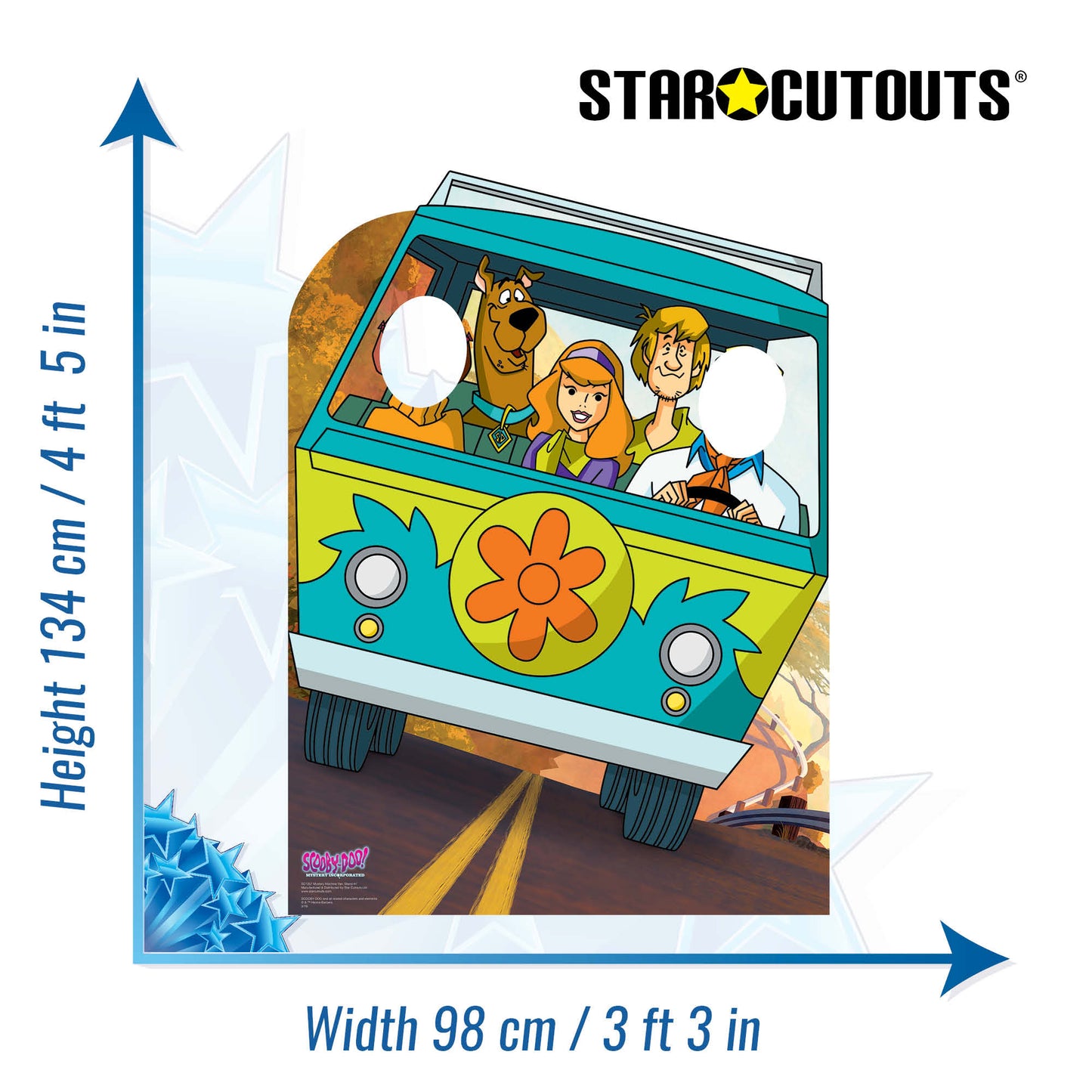Scooby Doo Adventures Mystery Machine Van StandIn Cardboard Cutout Lifesize - mycardboardcutout