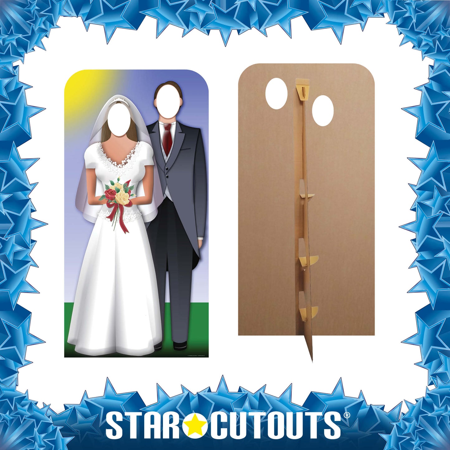 Wedding Couple Stand-In Cardboard Cutout - mycardboardcutout
